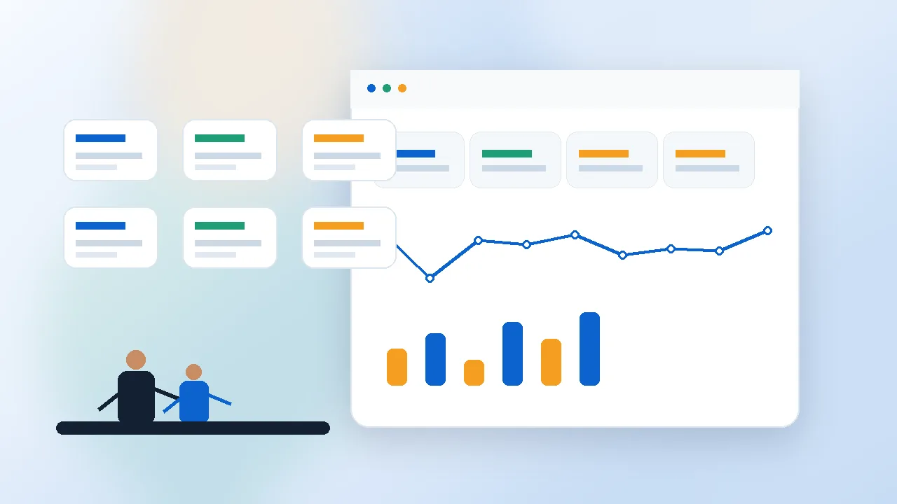 Monthly SEO performance review with search visibility and conversion signals